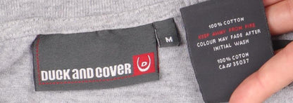 Mens UK Size M Duck and Cover Grey  T-Shirt
