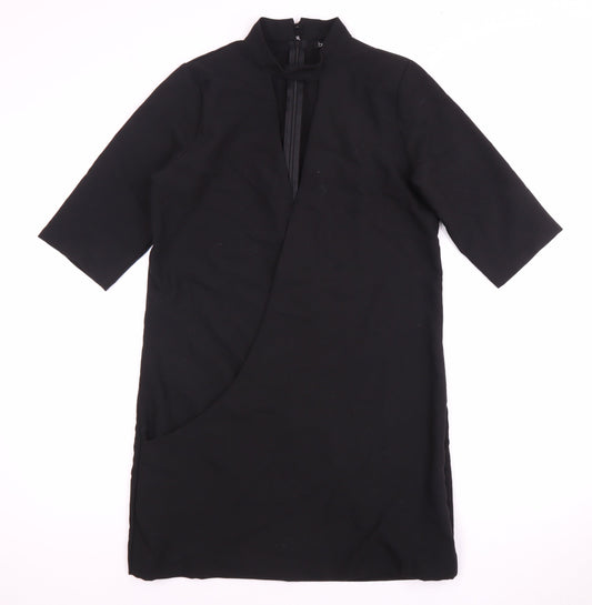 Boohoo Women's Black High Neck Dress Size 12