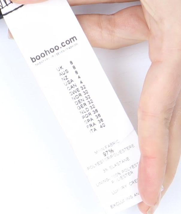 Boohoo Women's Black High Neck Dress Size 12