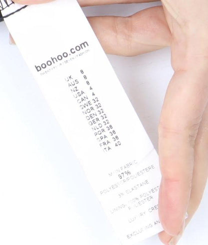 Boohoo Women's Black High Neck Dress Size 12