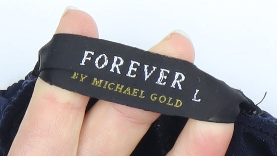 Forever by Michael Gold Women's Black Trousers, Size L