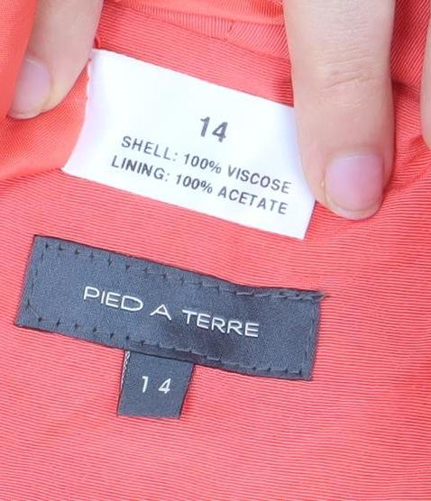 Pied A Terre Women's Pink Blazer Size 14
