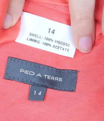 Pied A Terre Women's Pink Blazer Size 14
