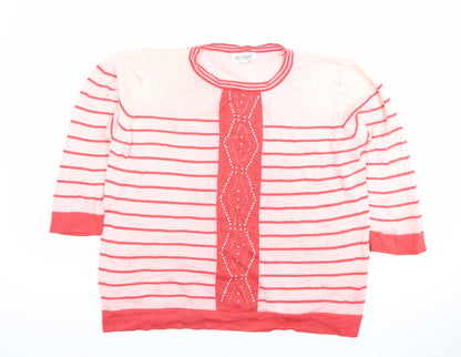 Womens UK Size L Fay Louise Multicoloured Pullover Jumper