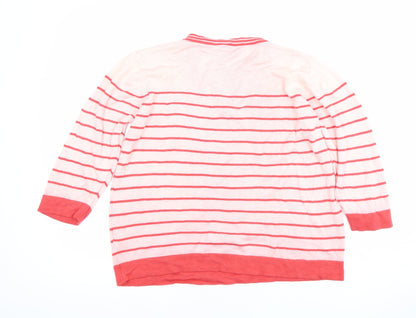Womens UK Size L Fay Louise Multicoloured Pullover Jumper