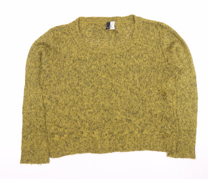 H&M Women's Green Pullover Jumper Size S