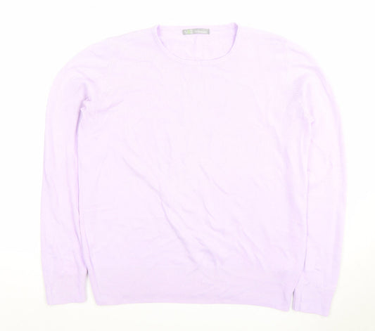 Womens UK Size 14 Marks and Spencer Purple Pullover Jumper