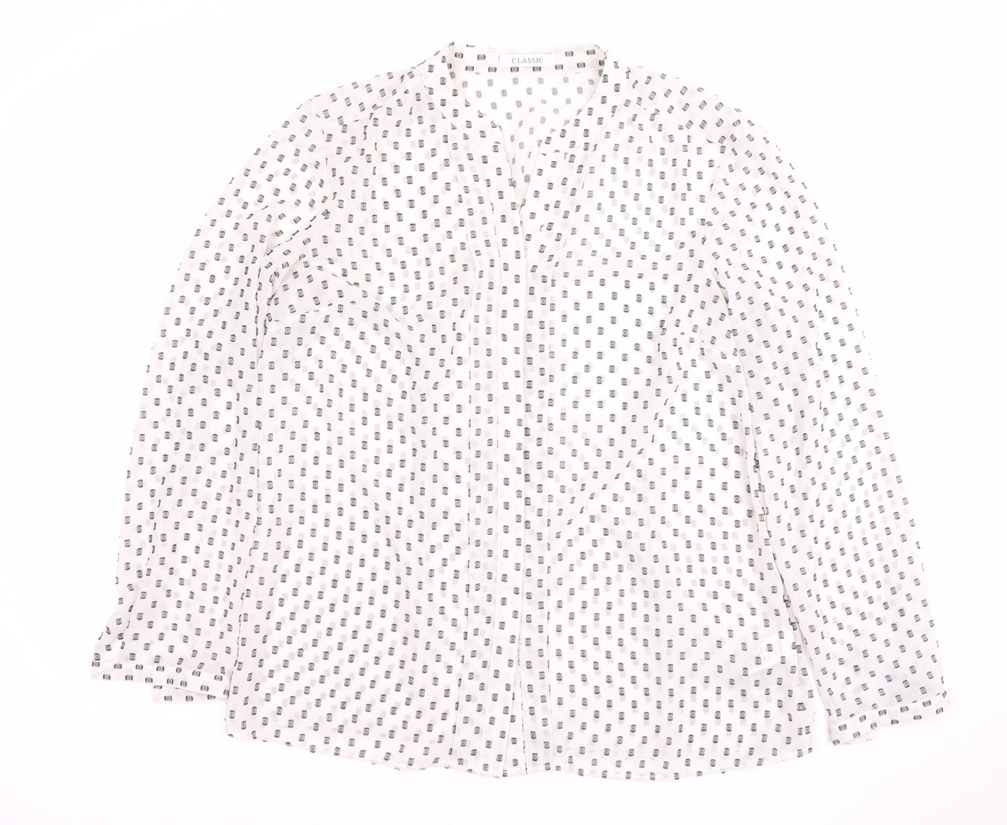 Womens UK Size 14 Marks and Spencer White Basic Blouse