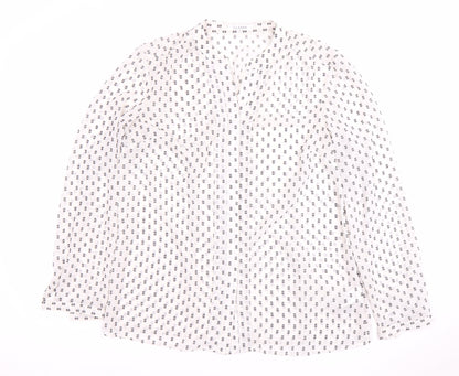 Womens UK Size 14 Marks and Spencer White Basic Blouse