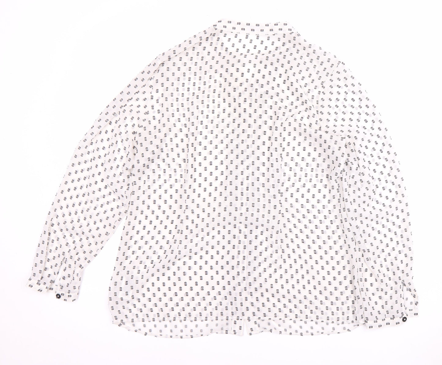 Womens UK Size 14 Marks and Spencer White Basic Blouse