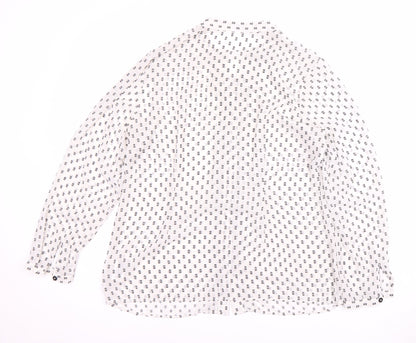 Womens UK Size 14 Marks and Spencer White Basic Blouse
