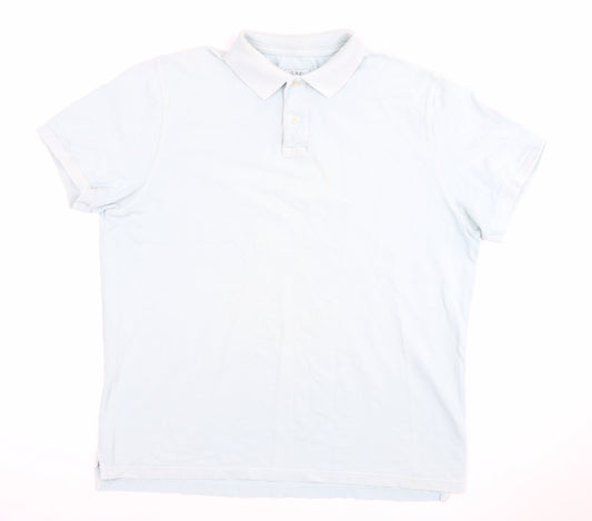 J.Crew Men's White XL Short Sleeve Polo Shirt