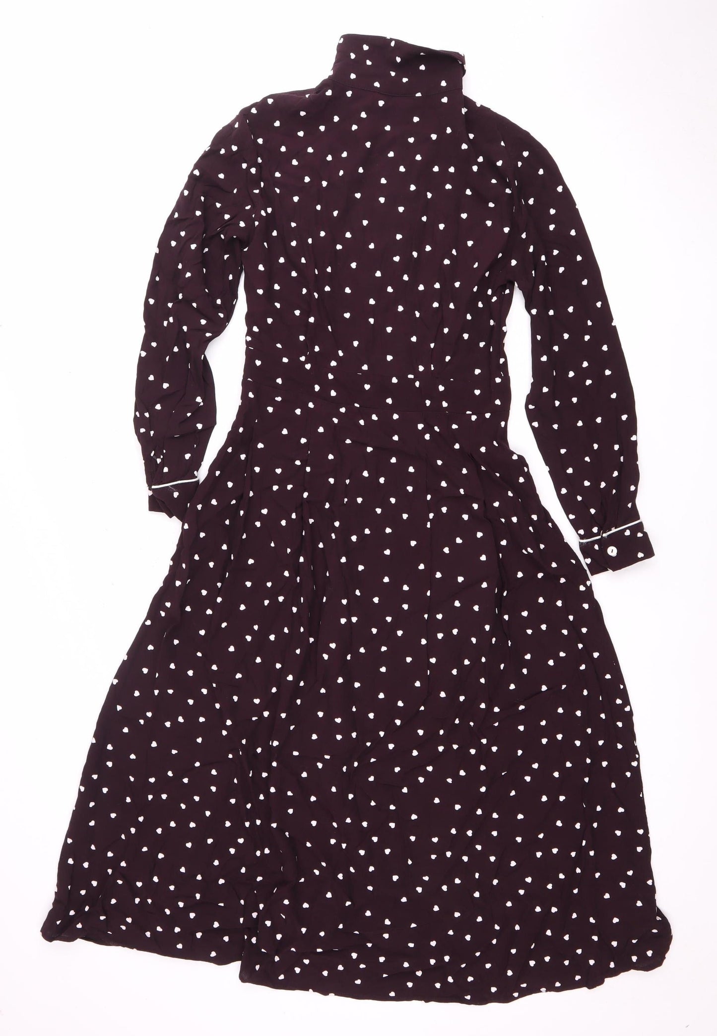 Topshop Women’s Black Shirt Dress, Size 10, Viscose