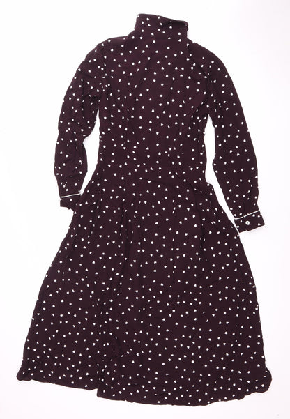 Topshop Women’s Black Shirt Dress, Size 10, Viscose