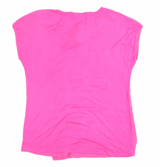 EAST Women's Pink Sleeveless Silk Blouse Size 12