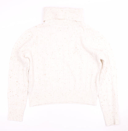 Womens UK Size M MNG White Pullover Jumper