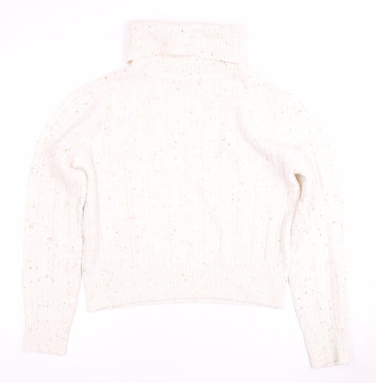 Womens UK Size M MNG White Pullover Jumper