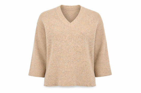 Womens UK Size S Zara Beige Pullover Jumper