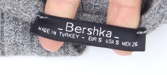 Bershka Grey Wrap Blouse for Women - Size 12