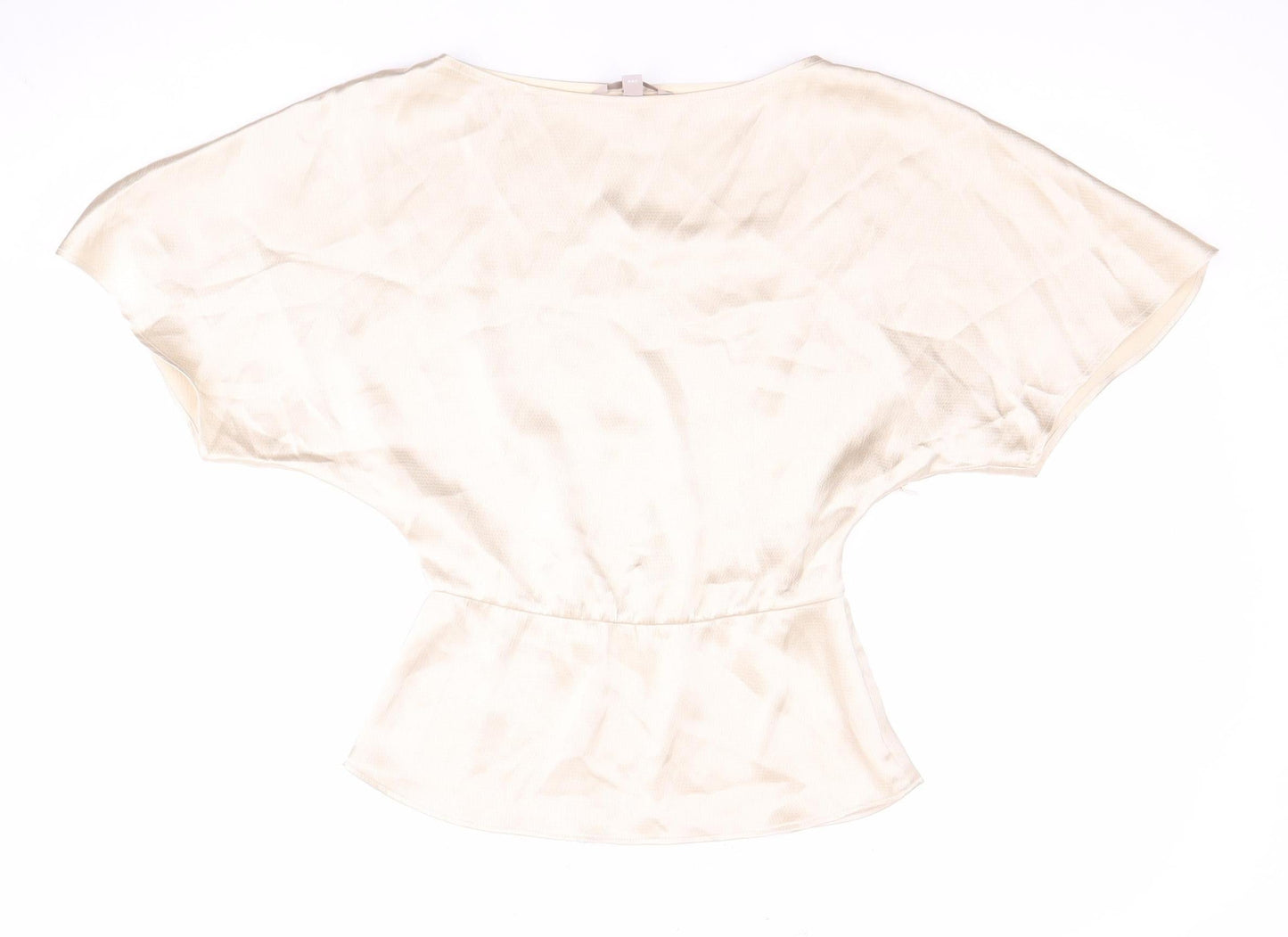 Womens UK Size 2XS H&M Beige Tunic Blouse