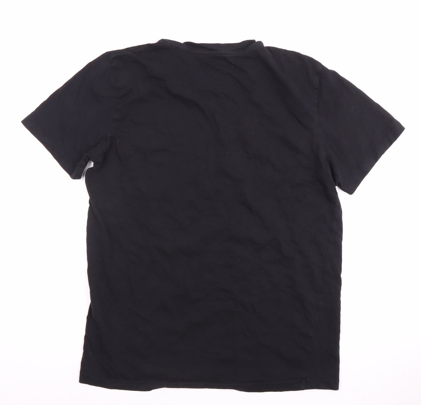 Mens UK Size S JACK & JONES Black  T-Shirt