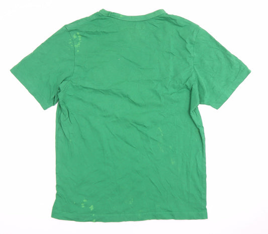 Pull & Bear Men's Green Muppets Tee, Size S, Cartoon Logo