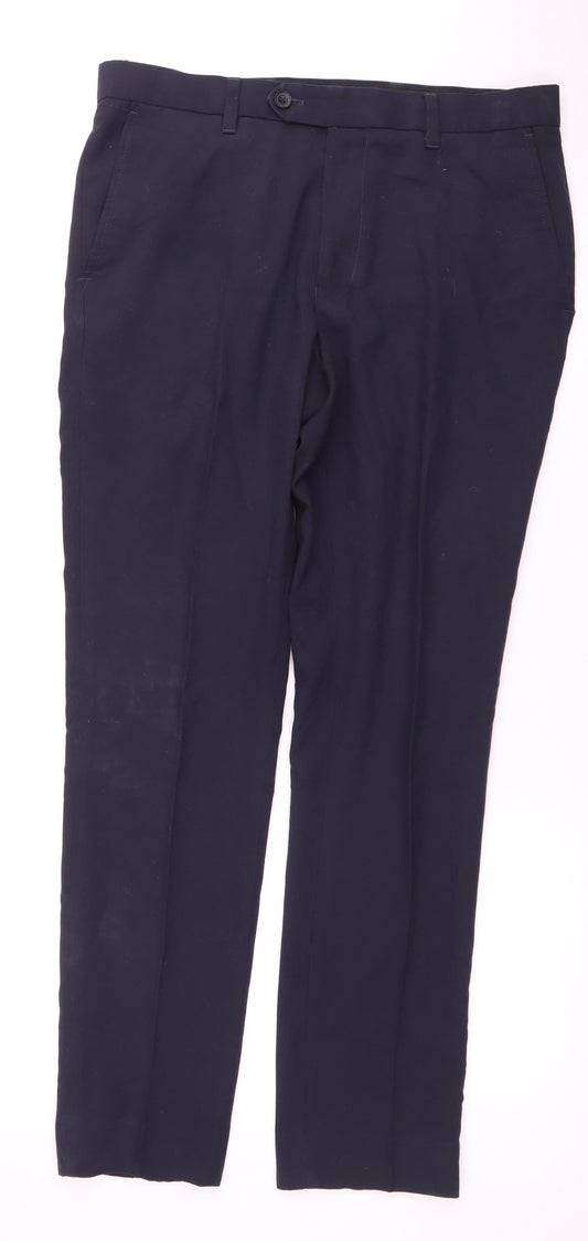 Next Men's Black Dress Pants, Size 32 Waist, Formal Trousers