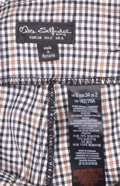Womens UK Size 6 Miss Selfridge  Casual Workwear Multicoloured Trousers
