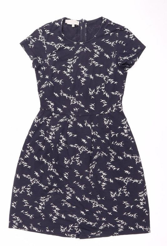 Hobbs Women's Blue Floral Dress Size 8 - Casual Style