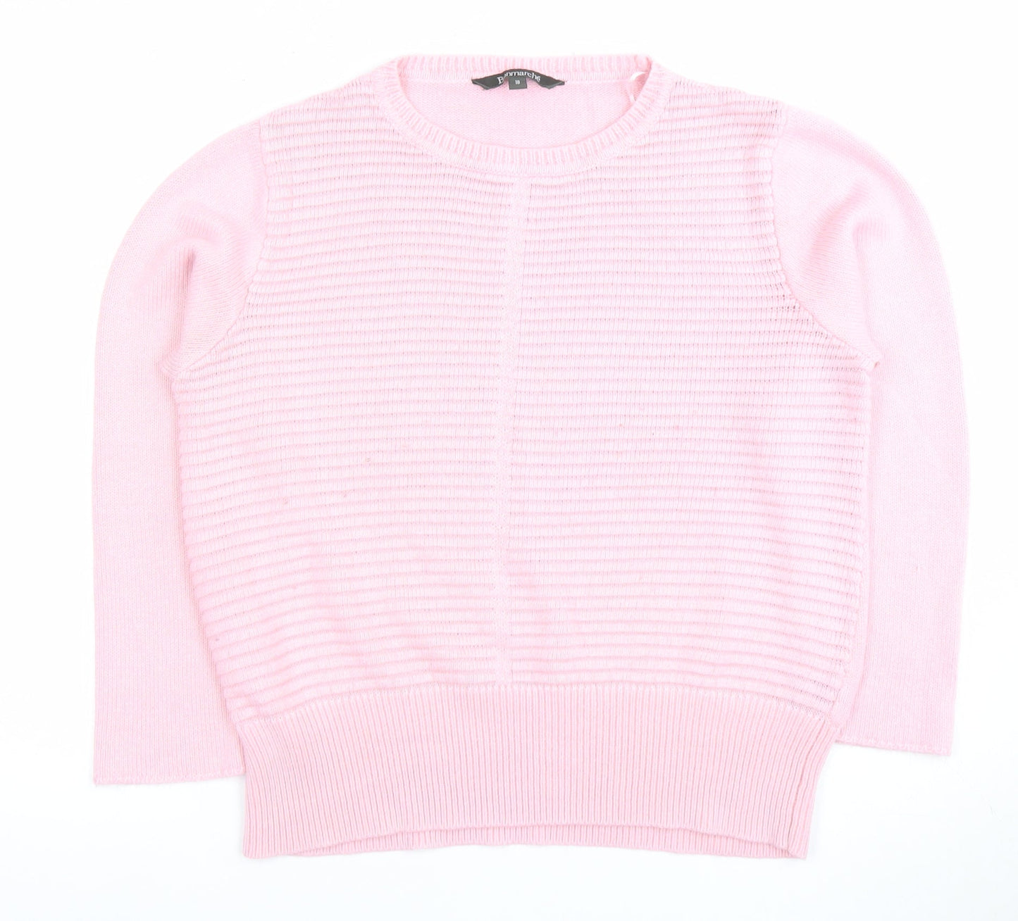 Womens UK Size 18 Bonmarché Pink Pullover Jumper