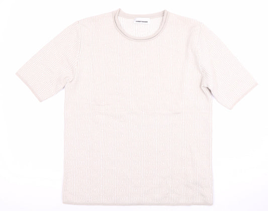 Womens UK Size 14 Gerry Weber Beige Jersey T-Shirt
