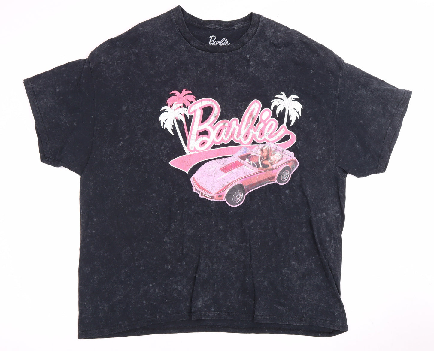Barbie Women's Black T-Shirt XL Casual Car Theme