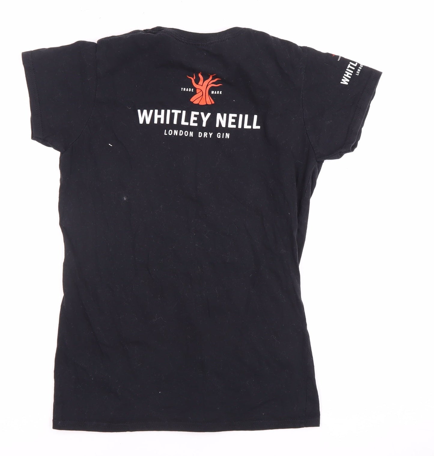 Womens UK Size L Gildan Black Basic T-Shirt