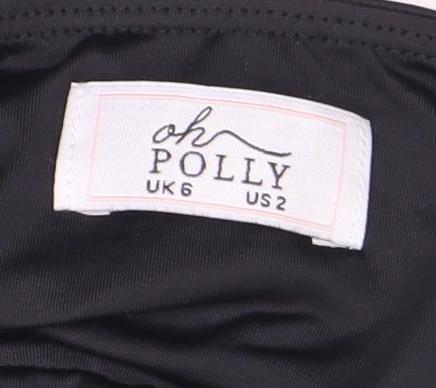 Womens UK Size 6 Oh Polly Black Camisole Tank