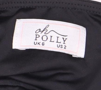 Womens UK Size 6 Oh Polly Black Camisole Tank