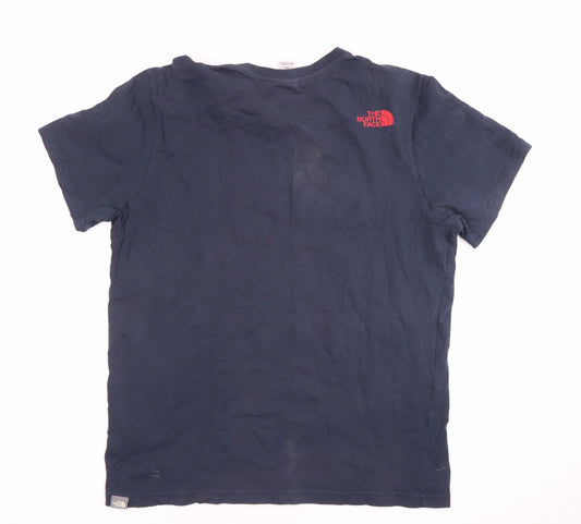 The North Face Men's Blue Cotton T-Shirt M