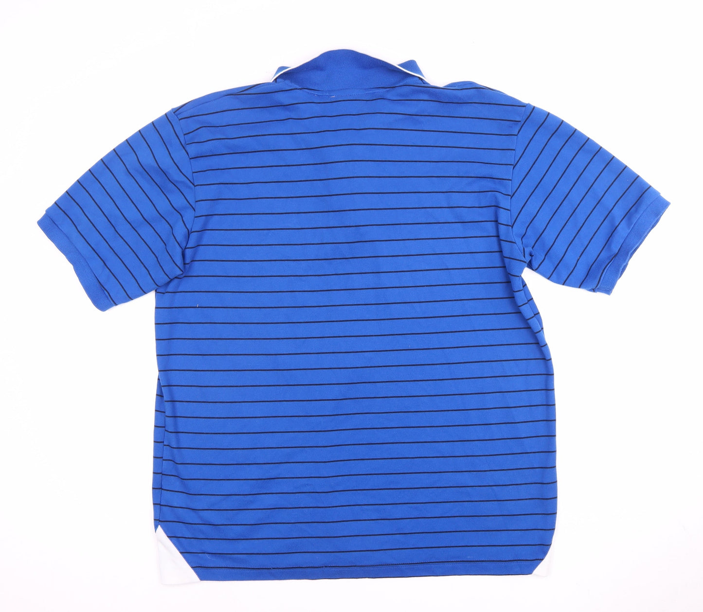 Slazenger Men's Blue Striped Polo Shirt - Casual Wear