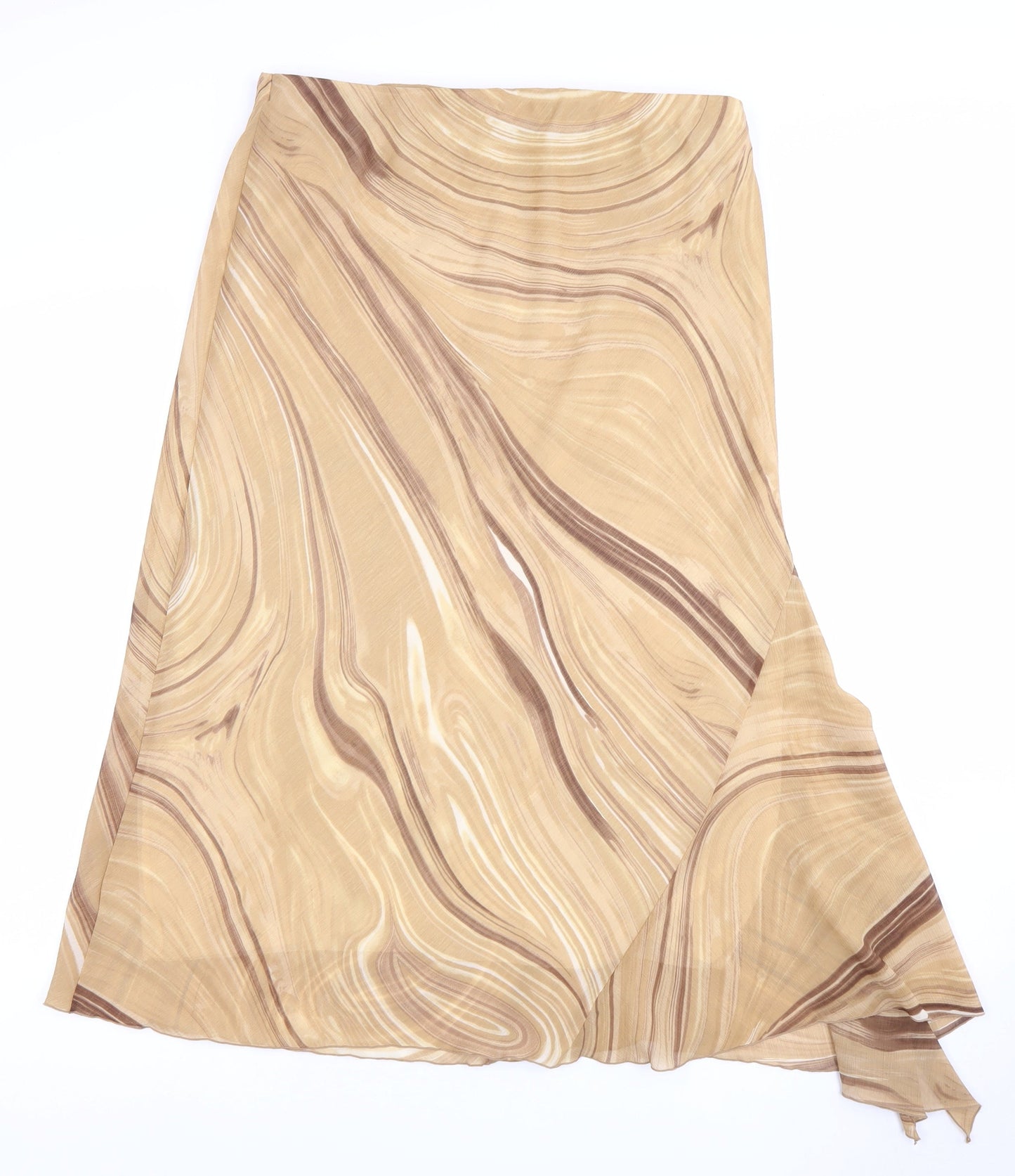 Amaranto Women's Beige Geometric Skirt Size 14
