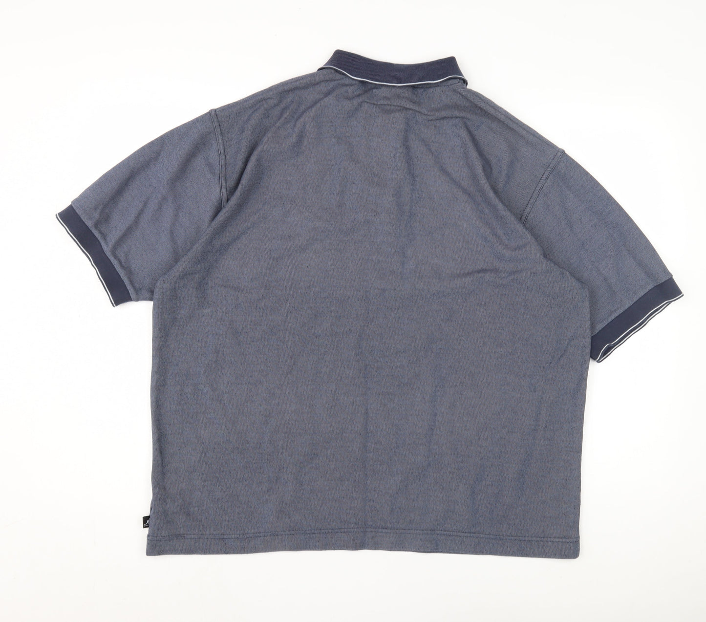 Kangol Mens Blue Polo Shirt L Short Sleeve Casual