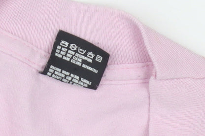 Fruit of the Loom Girls Pink Graphic T-Shirt 10 Years