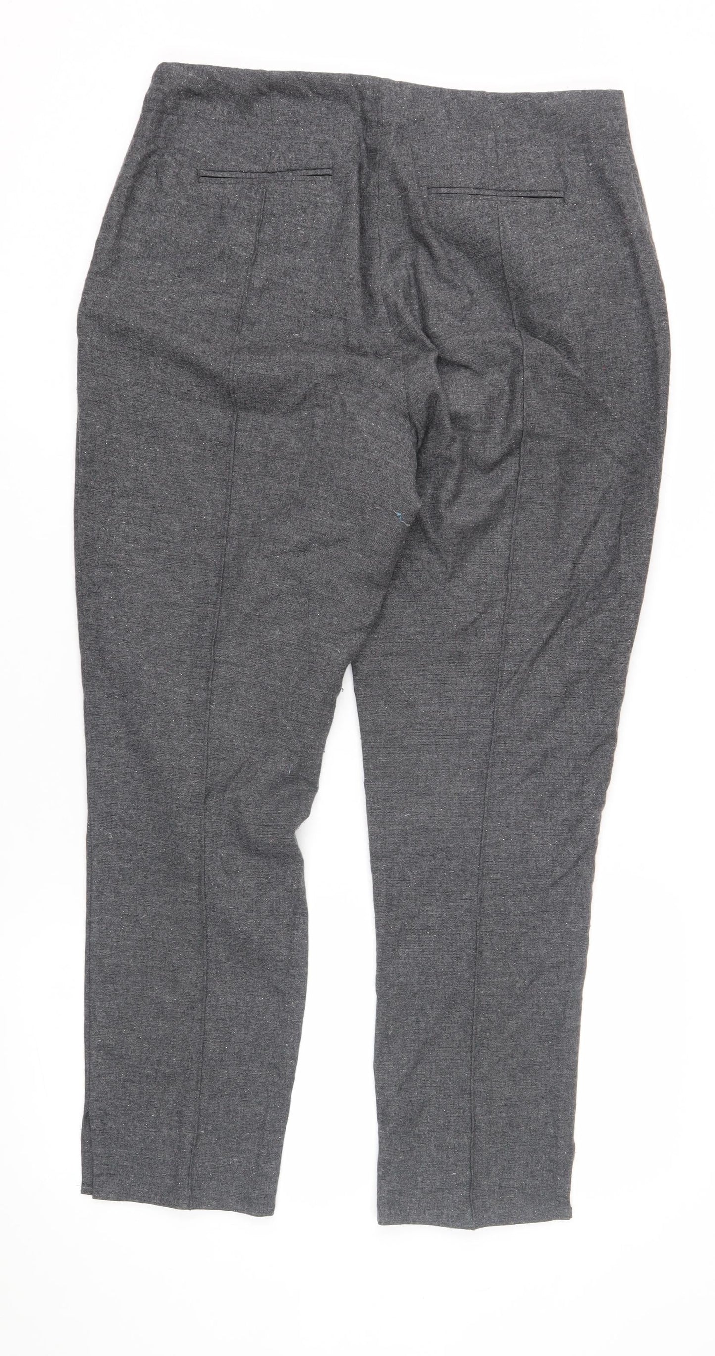 Womens UK Size 12 Marks and Spencer Regular Fit Workwear Grey Trousers
