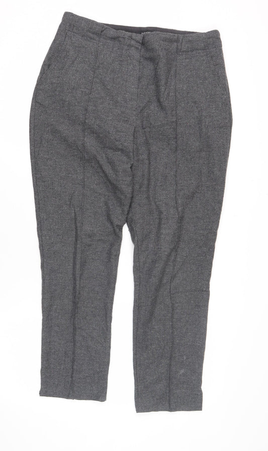 Womens UK Size 12 Marks and Spencer Regular Fit Workwear Grey Trousers