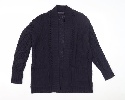 Womens UK Size S Marks and Spencer Blue Cardigan Jumper