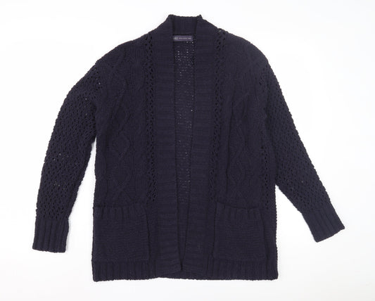 Womens UK Size S Marks and Spencer Blue Cardigan Jumper