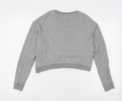 Womens UK Size 8 Pull&Bear Grey Pullover Sweatshirt