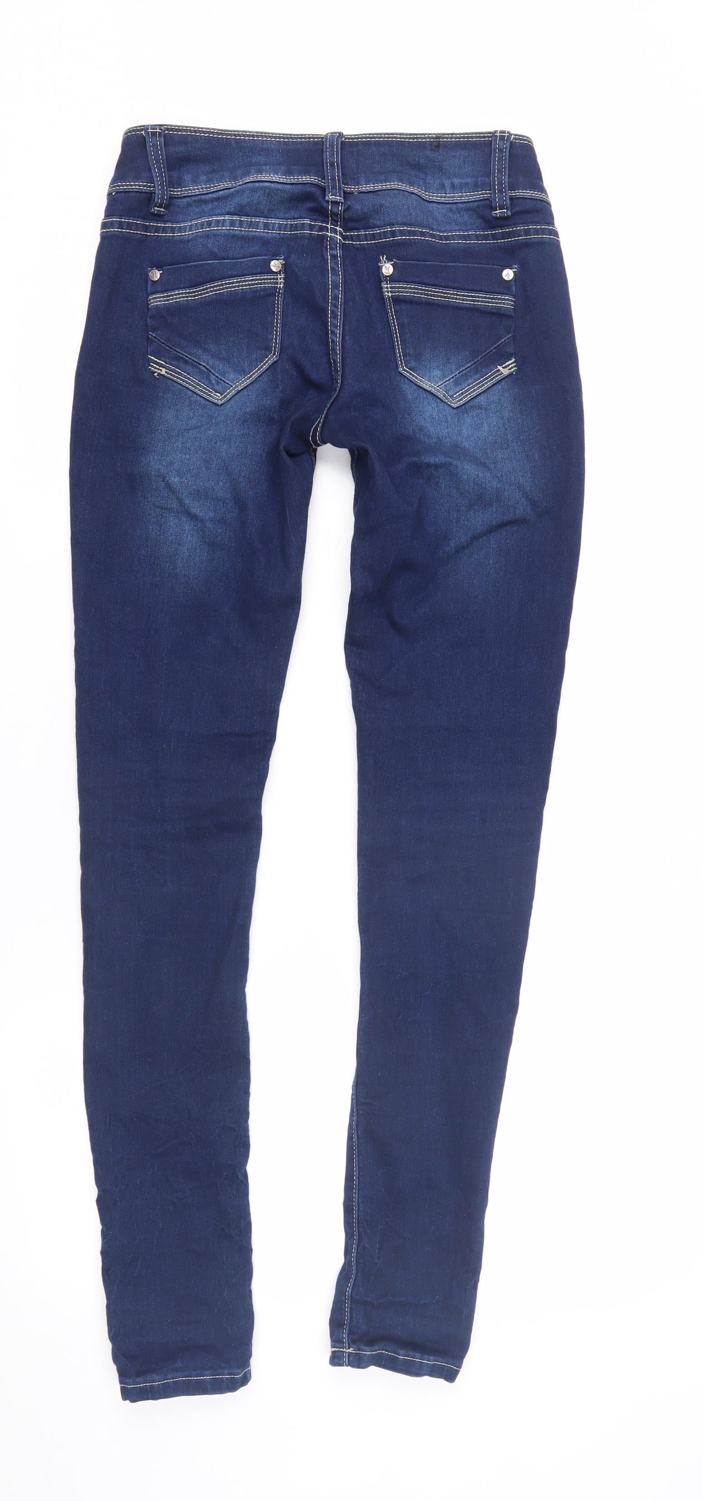 Justy Women's Blue Skinny Jeans M Size