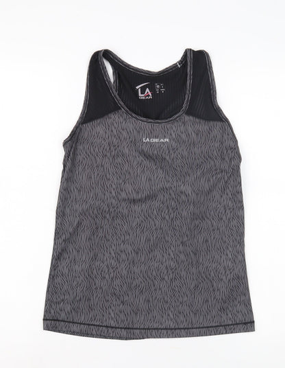 LA Gear Women's Black Gym Tank Top Size 10