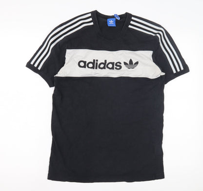 Adidas Men's Black Medium Crew Neck T-Shirt