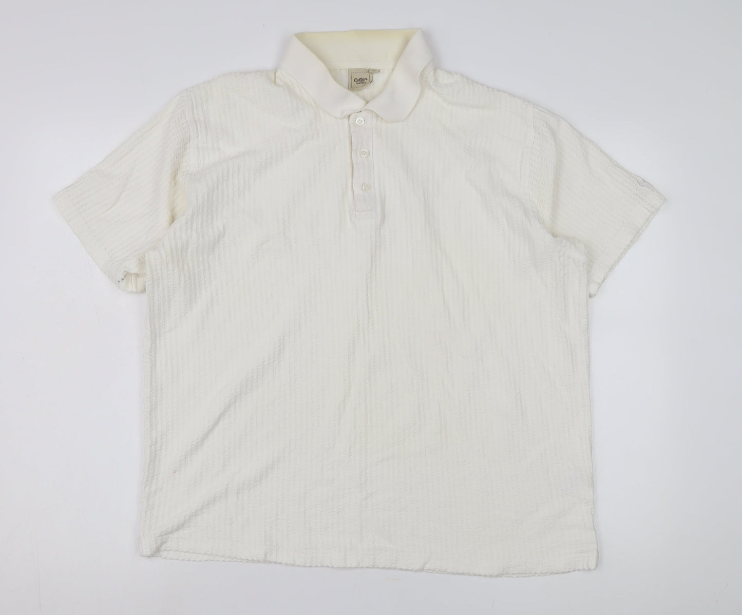 Cotton Traders Men's White XL Polo Shirt