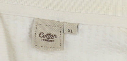 Cotton Traders Men's White XL Polo Shirt